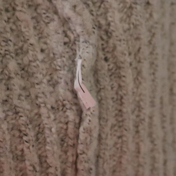 Dreamers Open Front S/M Knit Longline Grey Woven Ribbed Sweater Cardigan - Picture 10 of 10